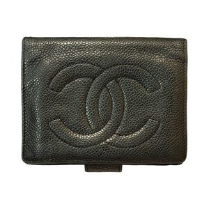 💎 Chanel Caviar Leather Bifold Black Wallet 🇮🇹 Made in Italy 🔥 Men Women Unisex